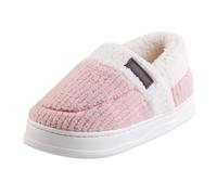 Women's Fleece Slippers Closed Toe Fuzzy Thick Sole House Shoes Cozy Memory Foam Slip On Loafers Casual Fluffy Autumn Winter Warm Indoor Bedroom Footwear (Pink, 6)