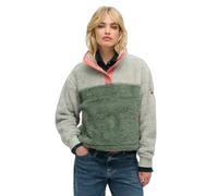 Superdry Super Soft Mash Up Henley Sweater Grey M Women