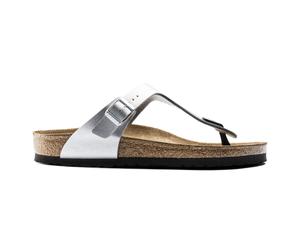 Women's flip-flops Birkenstock Gizeh Birko-Flor Silver 38