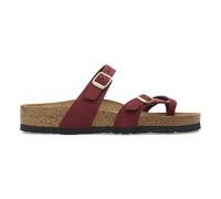 Women's flip-flops Birkenstock Mayari Soft Footbed Nubuck Leather Rouge 38 Étroit