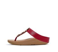 Fitflop Halo Bead Circle Metallic Toe Post Sandals Red EU 38 Woman