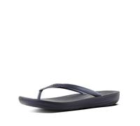 FitFlop Women's iQushion Ergonomic Flip Flops - Lightweight & Comfortable with Natural Arch Support - All Black - 6.5 UK