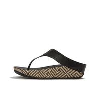 FitFlop Lulu Lux Graphic-Weave Sandals 4 (37) Black