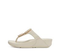 Fitflop Lulu Marbled Stone Toe Post Sandals White EU 38 Woman