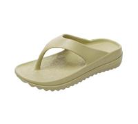 Women's Flip Flops Flat Women's Slippers Shoes Indoor Outdoor Sandals Slippers Summer Boho Beach Shoes Foils Thick Soles Bohemian, Green, 2/2.5 UK
