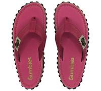 Gumbies Islander Flip-Flops | Unisex Classic Canvas Flip-Flops with Recycled Rubber Outsole & Cotton Footbed | Contoured, Lightweight & Everyday Comfortable | Classic Pink | EU 38