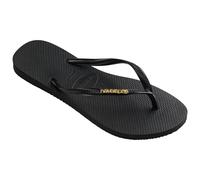Havaianas - Women's Slim Logo Metallic - Sandals size 35/36, grey/black