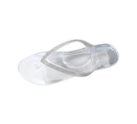Womens Flip Flops Ladies Sandals Slip on Shoes Waterproof Flat with Arch Support Casual Summer Bohemia Rhinestones Women's Sliders Women Closed Toe for Platform Comfort Sandles Wedge a-White Size 6