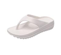 Womens Flip Flops Lazy Shoes Orthotic Flip Flops for Women Arch Support Thong Pillow Sandals Comfortable Footbed White