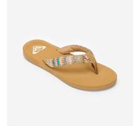Women's Flip-flops - Porto Beige Raffia