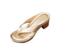 Womens Flip Flops & Thong Sandals Womens Low Block Heel Sandals Mirco Heeled Flip Flops Slip On Clip Toe Sandal Dressy Party Heels Ladies Evening Mules Summer Travel Sandal Lightweight Flip Flop