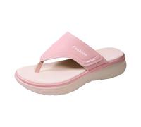 Women's Flip Flops Toe Post Orthopedic Flip Flops Summer Platform Sandals for Women Uk Indoor Beach Pool Sandals Wide Fit-4.5
