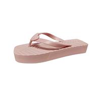 Women's Flip Flops with Arch Support Breathable Buckle Strap Shoes Mouth Flowers Ladies Sandals Wedge Heel Women's Sandals for Indoor & Outdoor Holiday Summer Vocation (Pink, 5)