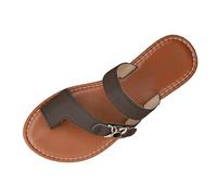 Womens Flip Flops With Arch Support Comfort Shoes Over Toe Fashion Comfortable Flat Heel Sandals Slippers Women Saints Arches Waterproof Foot Thongs Plantar Fasciitis Flop Brown 7.5