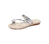 Women's Flip Flops Women's Butterfly Non-Slip Sandals Toe Post Mules Holiday Slippers Slip On Summer Shoes Leisure Shoes Lightweight and Fashionable Beach Sandals, Sl2, 8 UK