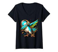 Womens Flock ‘n’ Dab 1 V-Neck T-Shirt