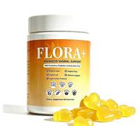 Women's FLOR Probiotic Gummies 60pcs, Prebiotics Hyaluronic Acid, Intimate Digestive Gut Immune Wellness Support Chewable Gummy