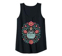 Womens Floral Aqua Tofana Apothecary Poison Funny Feminist Tank Top
