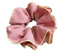 Women's Floral Double Layered Scrunchies With Ruffled Korean Styles Oversized Hair Accessories Party Headwear