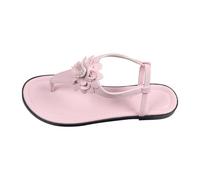 Women's Floral Knot Sandals Summer Lightweight Ankle Strap Flat Shoes Non-Slip Outdoor Open Toe Comfortable Butterfly Sliders Soft Comfortable Memory Foam Trekking Hiking Shoe Pink
