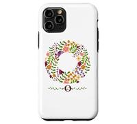 WOMENS FLORAL O INITIAL WATERCOLOR BOTANICAL FLOWER LETTER Case for iPhone 11 Pro