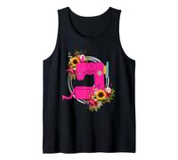 Womens Floral Sewing Machine Graphic for Girls Tank Top