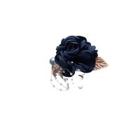 Women's Flower Brooch 2pc Satin Rose Boutonniere Brooches