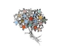 Women's Flower Brooch Enamel Hydrangea Pins For Women Unisex Rhinestone Flower Brooches Event Party Backpack Decoration Clothes Accessories(Multi-colored)