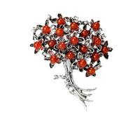 Women's Flower Brooch Enamel Hydrangea Pins For Women Unisex Rhinestone Flower Brooches Event Party Backpack Decoration Clothes Accessories(Brown)
