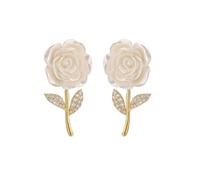 Women's flower earrings,Elegant Flower Ear Accessories, Romantic Floral Jewelry Gifts For Women (1 pair)