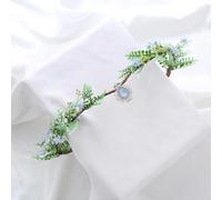 Women's Flower Wreath, Artificial Flowers, Crystal Pendant Garland, Vintage Elf Headband, Garland, Flower Crown, Hair Accessories, Flower Headband Headpiece for Wedding, Party, Cosplay, Halloween,