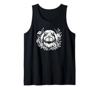 Womens Flowers Floral Mini Holland Lop Bunny Rabbit Lover Tank Top