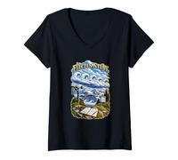 Women's FLUCTUS Study Cloud Atlas Observation V-Neck T-Shirt