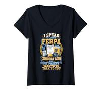 Women's Fluent FERPA Conduct Code Parent V-Neck T-Shirt