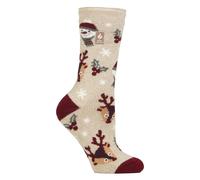 Womens Fluffy Christmas Socks by Heat Holders Lite - Cosy Xmas Socks