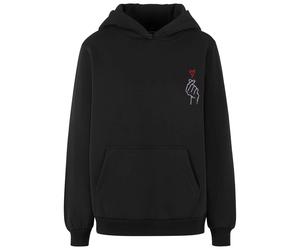 Women's fluffy hoodie Miss Tee K Heart EMB Noir M