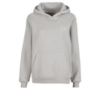 Women's fluffy hoodie Miss Tee Lost Flowers Gris XS