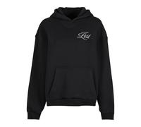 Women's fluffy hoodie Miss Tee Lost Flowers Noir S