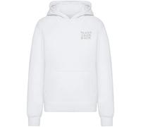 Women's fluffy hoodie Miss Tee Never Look Back Blanc XL