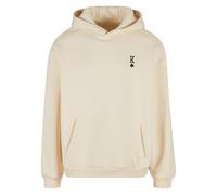 Women's fluffy hoodie Mister Tee King Card EMB Blanc S