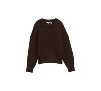Women's Fluffy Knit Crew Neck Sweater Tom Tailor Denim Marron M