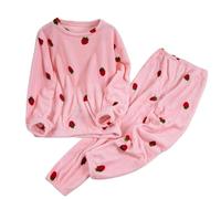 Women's Fluffy Pajamas Set 2 Piece Sherpa Thickened Pjs Suits Soft Comfy Fur Teddy Nightwear Plush Top and Bottom Fuzzy Sleepwear Plus Size Petite Loungewear,lounge wear sets for women uk plus size