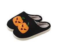 Womens Fluffy Slippers Ladies Cosy House Shoes Fuzzy Indoor Slipper | Halloween Memory Foam Warm Cotton Mules Soft Winter Scuffs Slip on Spooky Festival for Autumn Thick Sole