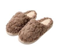 Womens Fluffy Slippers Memory Foam House Shoes Ladies Indoor Slipper | Textured Fleece Sherpa Plush Winter Warm Bedroom Shoes Anti Skid Rubber Sole Thick Cushion for Adults