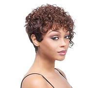 Women's Fluffy Small Wave Pixie Cut Short Wigs Heat-Resistant Synthetic Comfortable and Breathable Short Curly Wigs Suitable for Daily Gatherings (Photo Color 5in)