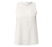 Women's Fluid Top in Viscose Blend with Worn Effect COMMA Blanc 44