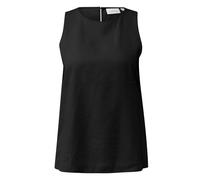 Women's Fluid Top in Viscose Blend with Worn Effect COMMA Noir 38