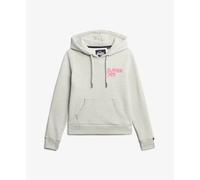 Women's fluorescent hooded sweatshirt Superdry Gris L