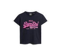 Superdry Neon Vl Graphic Fitted Short Sleeve T-shirt Green XS Woman