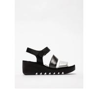 Women's Fly London BEXY575FLY Womens Sandals Silver/Graphite/Black - Size: 4
